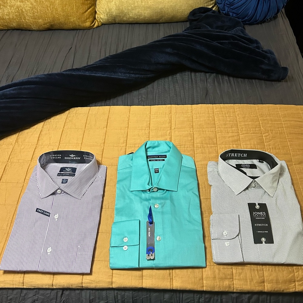 Brand New!!!!! 3 XL Men’s Dress/Casual Shirt Bundle.